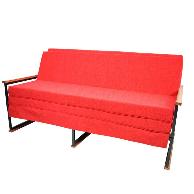 Futon Folk 2.0 Plazas " Rojo"-0
