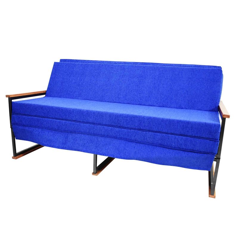 Futon Folk 2.0 Plazas " Azul"