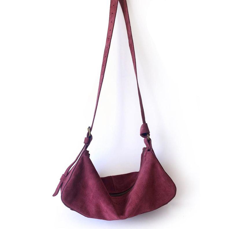 Cartera de cuero modelo REBECA burdeos Carmesi