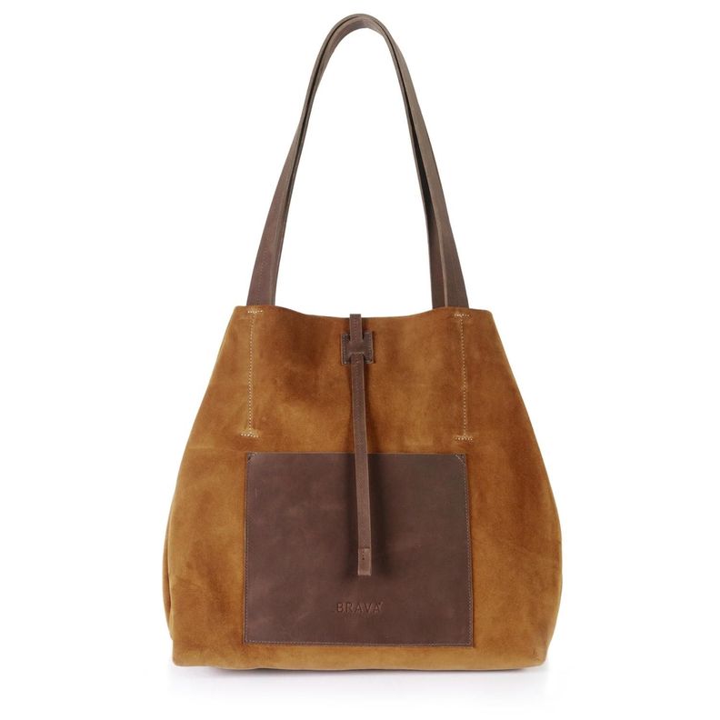 Cartera de cuero modelo JANE Tostado Cafe