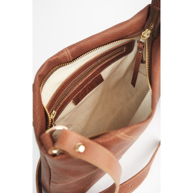 Cartera de cuero modelo Alice Cognac-3