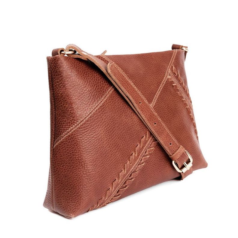 Cartera de cuero modelo Alice Cognac-1