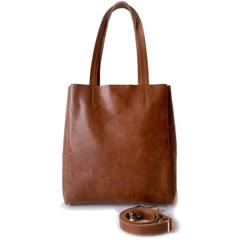Cartera de cuero modelo Simone Cognac-0