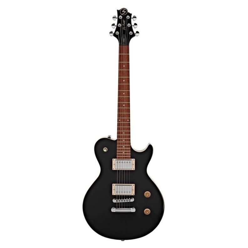 Greg Bennett Guitarra Eléctrica Avion AV-1 Black Casa Amarilla