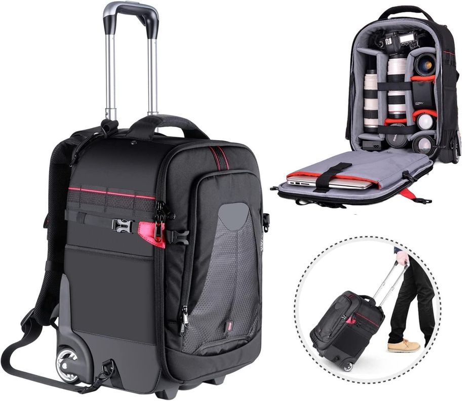 Mochila Para Kit De Fotografia Estuche Para Cámaras, Réflex, Trípode, Lentes, Flash, Bolso De CabinA-0