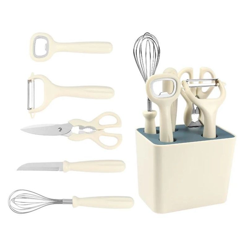 Set 6 Utensilios Cocina Set Cuchillo Peladores Papas Frutas-1