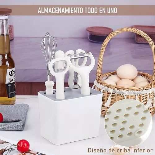 Set 6 Utensilios Cocina Set Cuchillo Peladores Papas Frutas-4