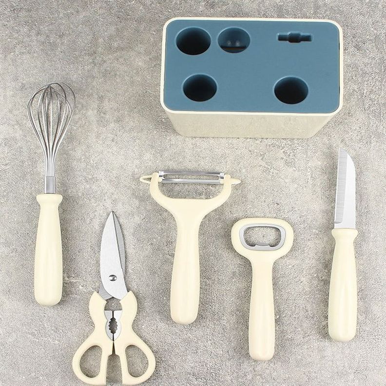 Set 6 Utensilios Cocina Set Cuchillo Peladores Papas Frutas-6