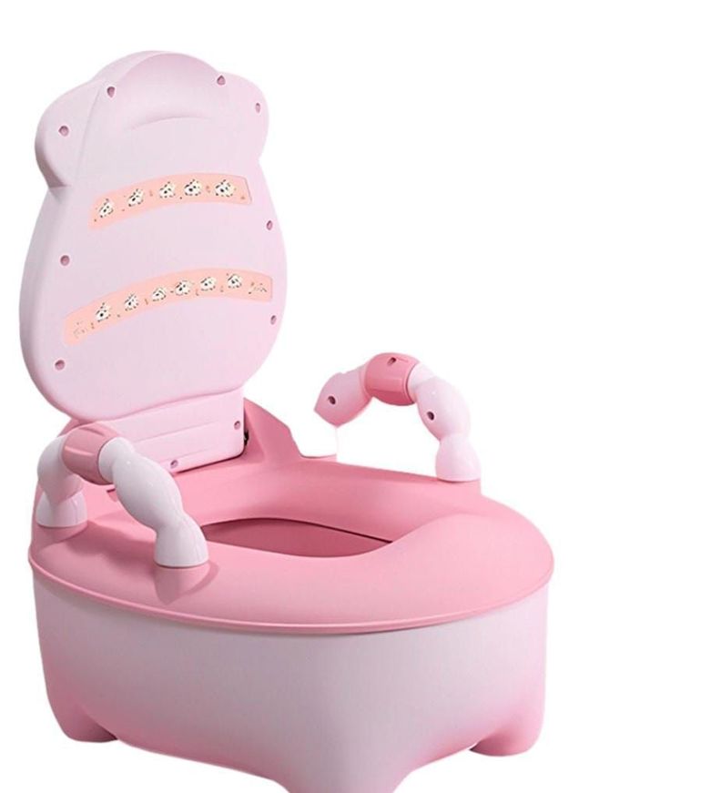  Pelela Baño Wc Niños Piso/pared Portatil Color Rosa-0