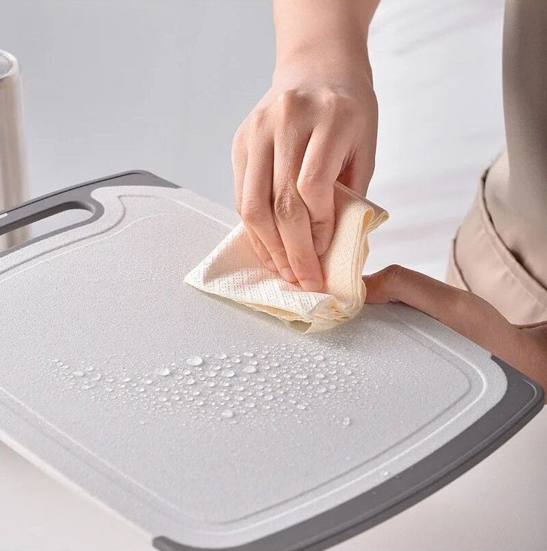 Utensilios De Cocina Antiadherentes De Silicona 19 Pcs Con Tabla De Picar Color Blanco-6