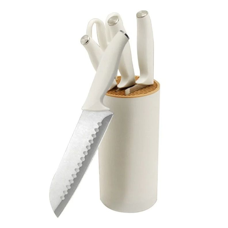Juego De Cuchillos De Cocina 5 Piezas De Acero Inoxidable-0