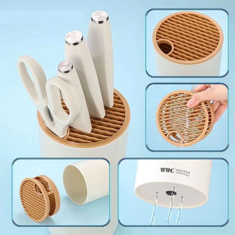 Juego De Cuchillos De Cocina 5 Piezas De Acero Inoxidable-3