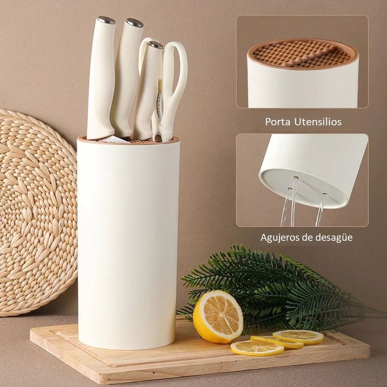 Juego De Cuchillos De Cocina 5 Piezas De Acero Inoxidable-4
