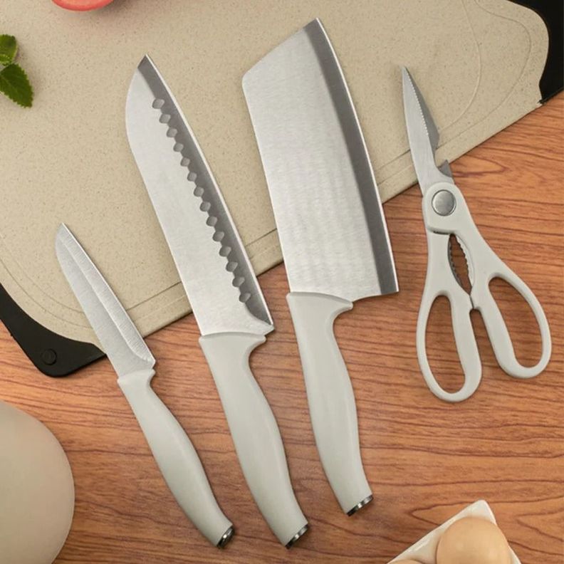Juego De Cuchillos De Cocina 5 Piezas De Acero Inoxidable-5
