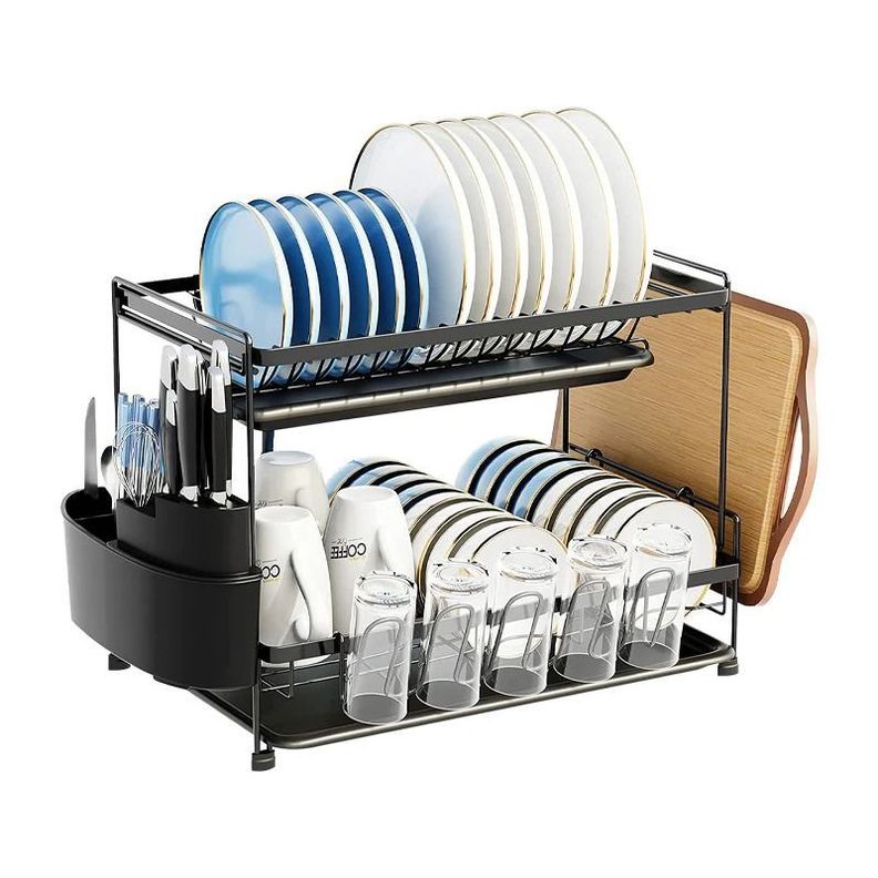 Escurridor Loza Platos 2 Niveles Organizador Cocina-1