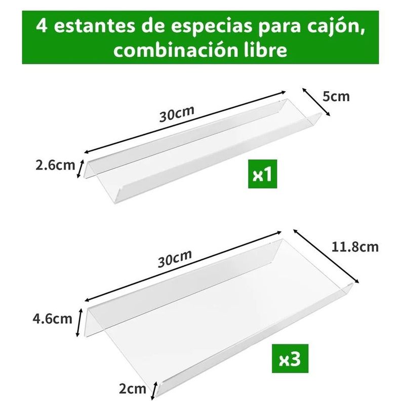 Organizador De Especias De Cajon De 4 Niveles-3