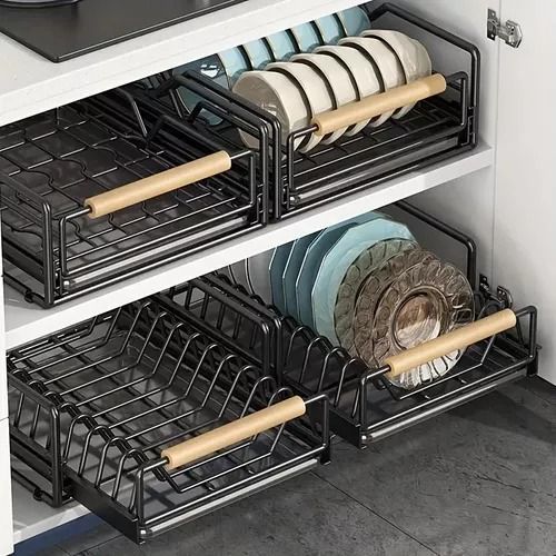Escurridor De Platos Extraible Secaloza Apilable Despensa-3