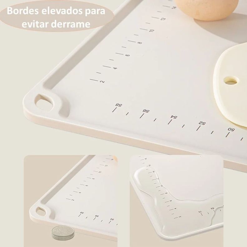 Tapete De Silicona Para Hornear y Amasar Alfombrilla Antiadherente Reposteria-5