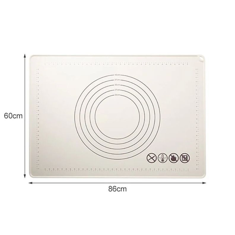 Tapete De Silicona Para Hornear y Amasar Alfombrilla Antiadherente Reposteria-7