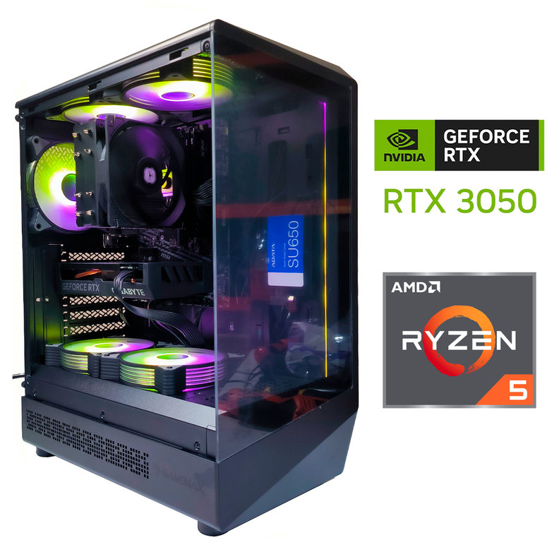 PC  Ryzen 5 5500 | RTX 3050 |16GB |500GB SSD | Initial 1-0