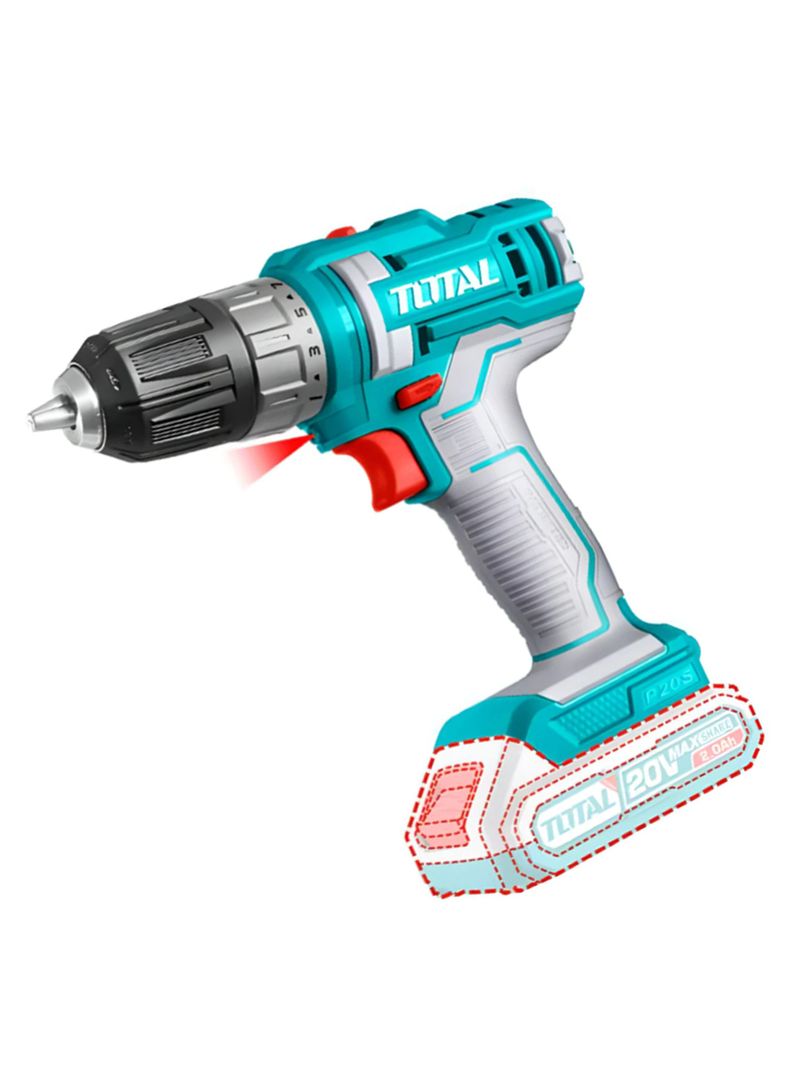 Taladro Atornillador Inalambrico 10mm 20v Total Tdli200515-1