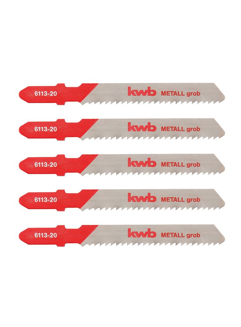 Set Repuesto Hoja Para Sierra Caladora 5 Pcs Kwb 611325-0