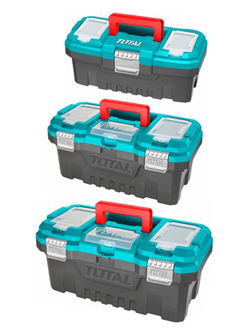 3 Caja Organizador Porta Herramientas 14 17 Y 20 PuLG Total