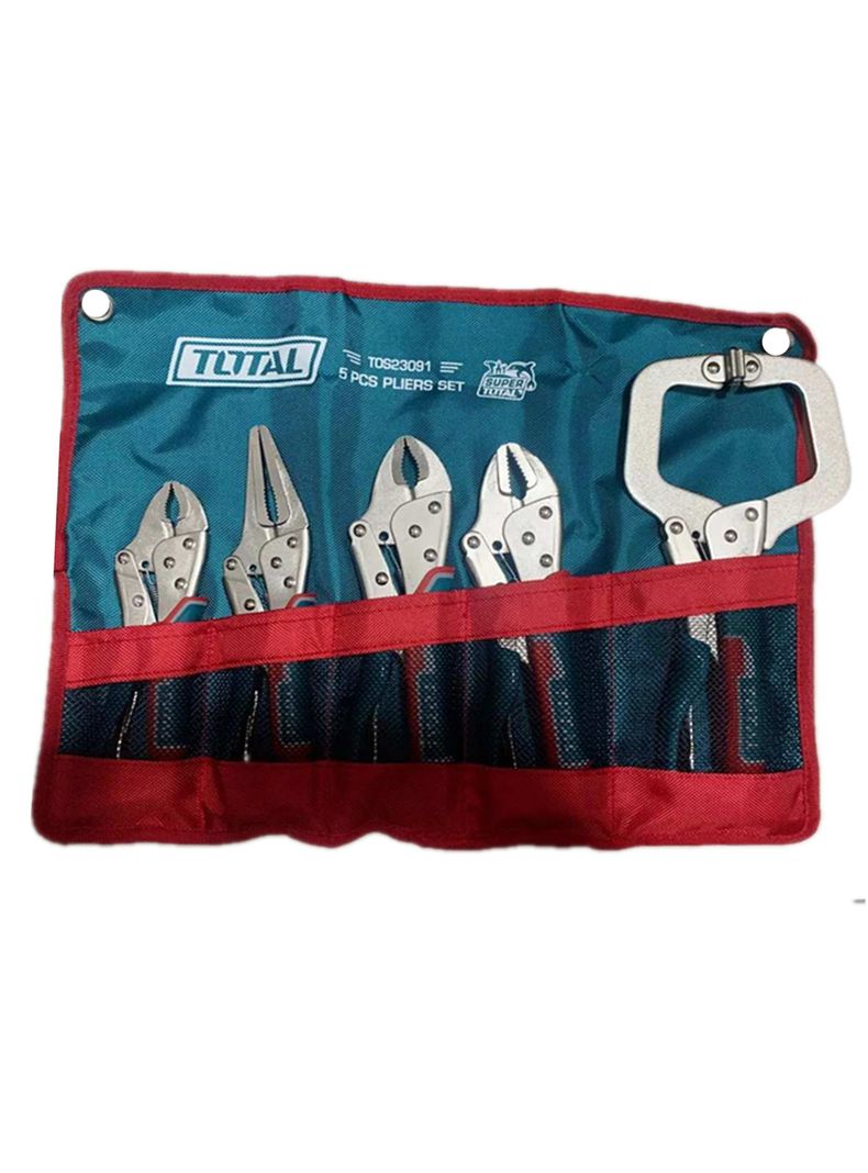 Set Alicate Tipo Caiman De Presion 5 Piezas Total Tos23091-0