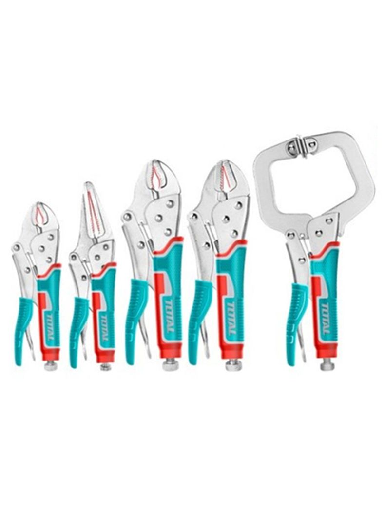 Set Alicate Tipo Caiman De Presion 5 Piezas Total Tos23091-1