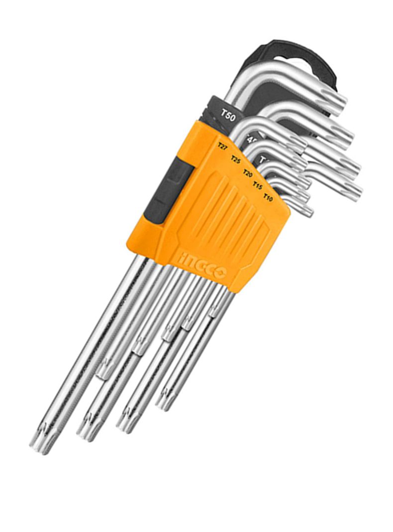 Juego Llaves Allen Estrella Torx 9 Piezas Ingco Hhk13092-2