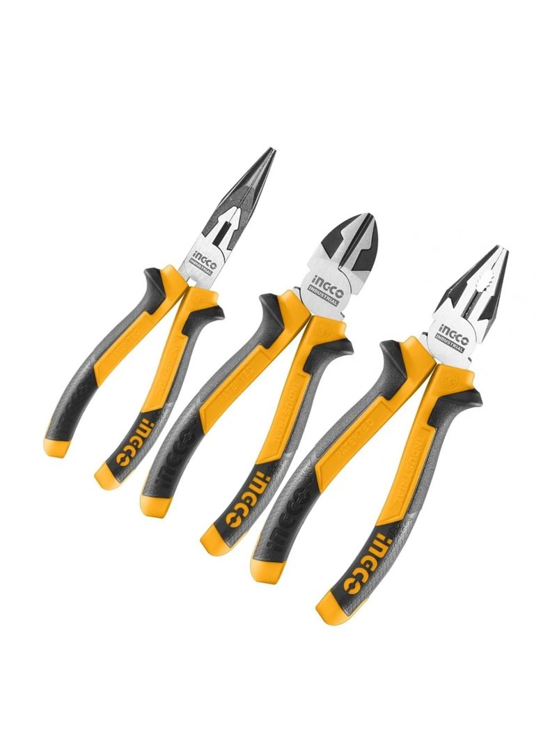 Set Alicates Universal Combinados 3 Piezas Ingco-2