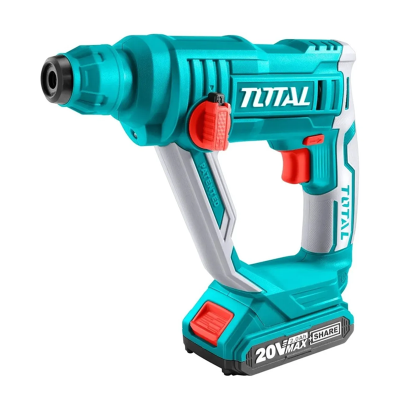 Rotomartillo Inalambrico Sds Plus 20v Bateria + Cargador Total-1