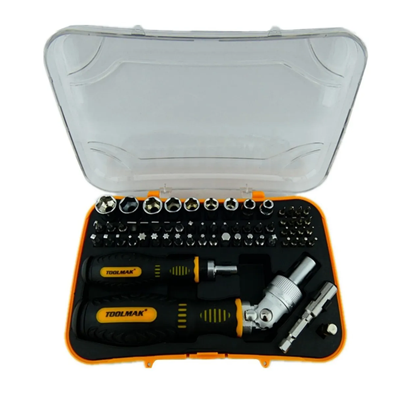 Puntas Destornillador C/ Ratchet 1/4 61 Piezas Tmk
