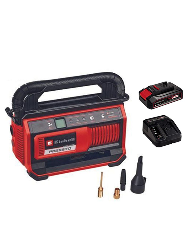 Compresor De Aire 18v Pressito 18/25 Bat+ Carg Einhell-0