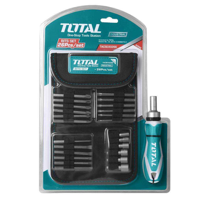 Destornillador Ratchet 26 Piezas Total Tacsd30266-1