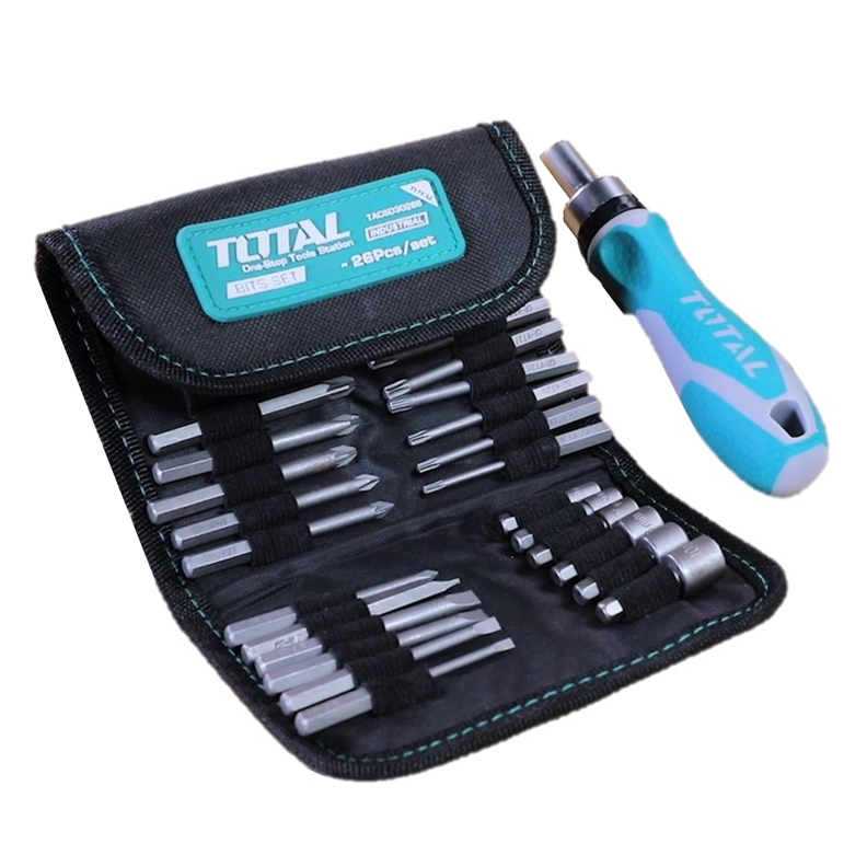 Destornillador Ratchet 26 Piezas Total Tacsd30266-0