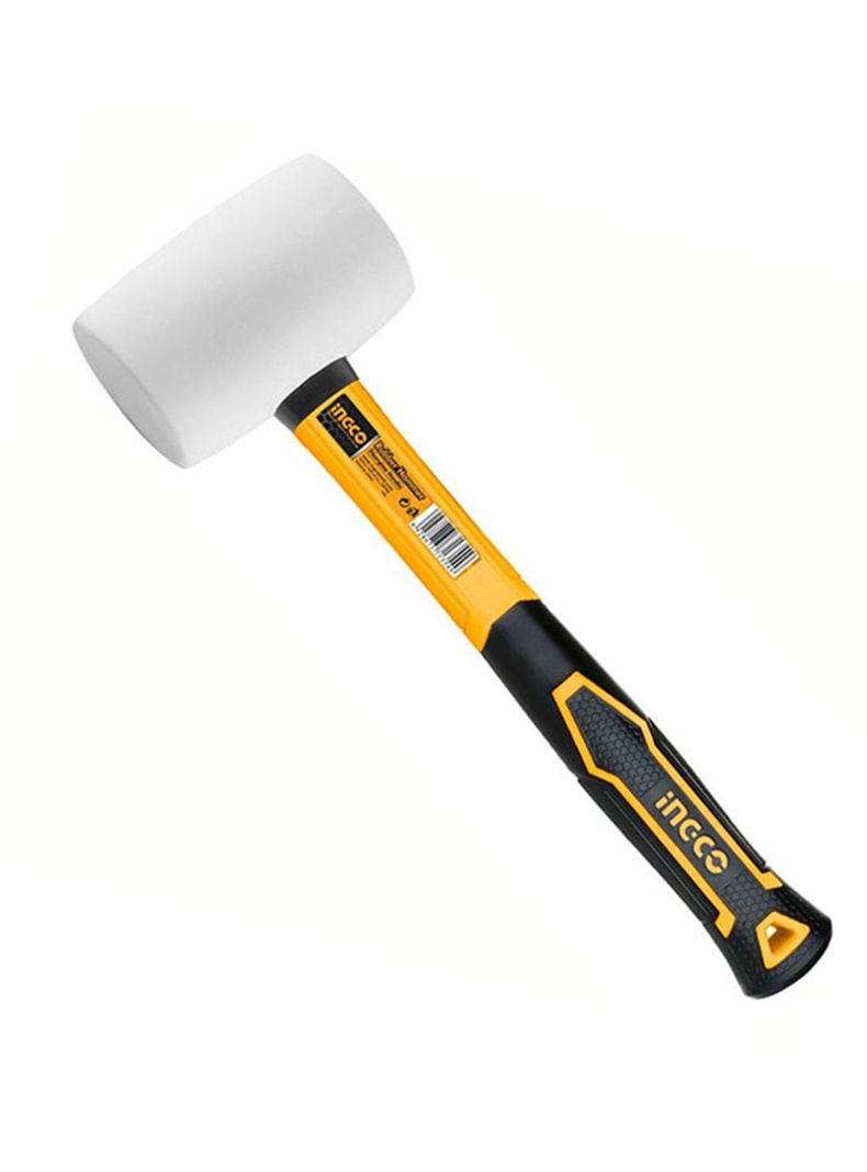 Combo Martillo Mazo De Goma 8oz Ingco Hruh8308-0