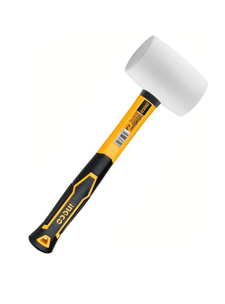 Combo Martillo Mazo De Goma 8oz Ingco Hruh8308-1