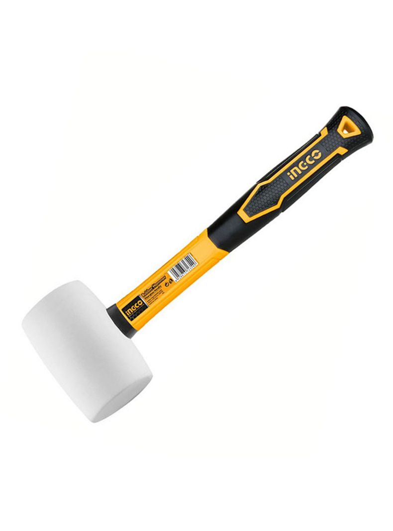 Combo Martillo Mazo De Goma 8oz Ingco Hruh8308-2