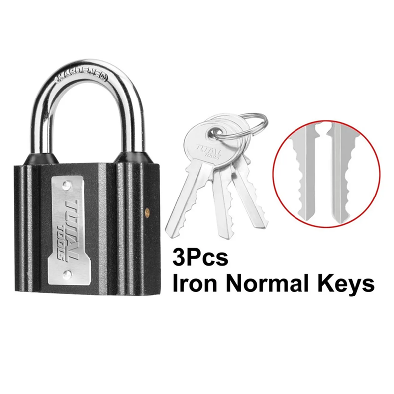 Candado De Seguridad 75 Mm Con 3 Llaves Total-1