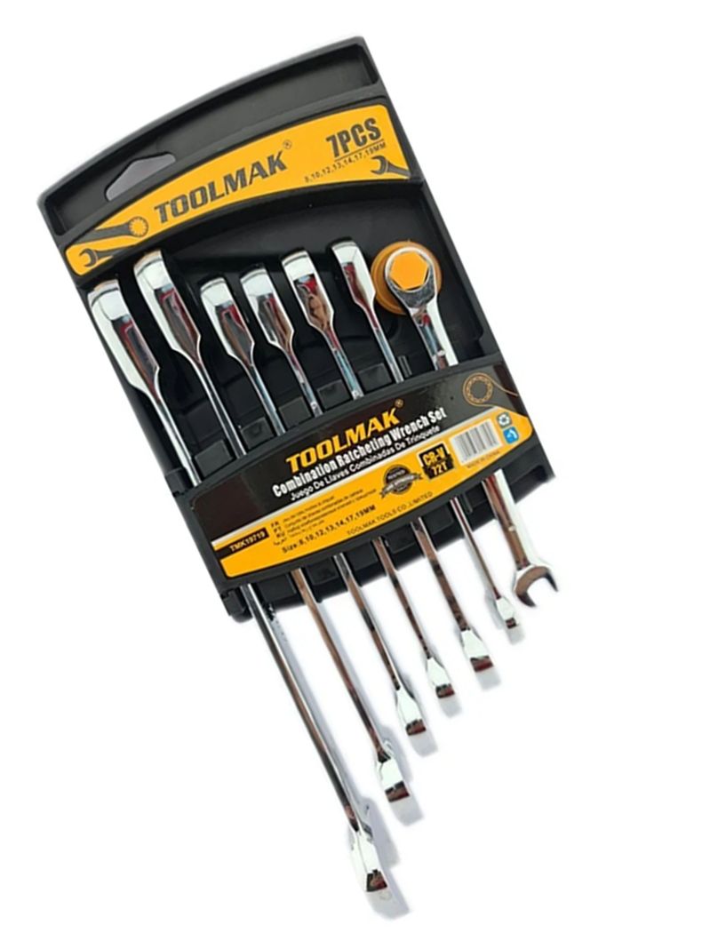 Set Llaves Punta Corona Con Chicharra 7 Piezas Tmk-1