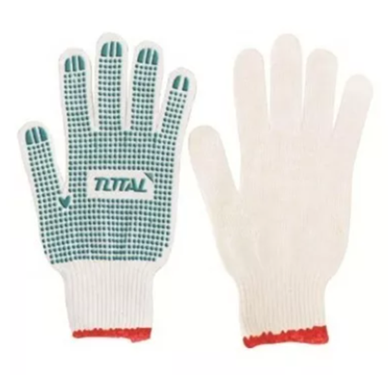 Pack 12 Pares Guantes Xl De Hilo Palma Antideslizante Total-0