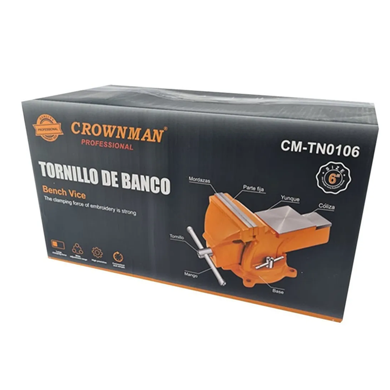 Tornillo Banco Mecanico Base Giratoria 6 Pulgadas-2