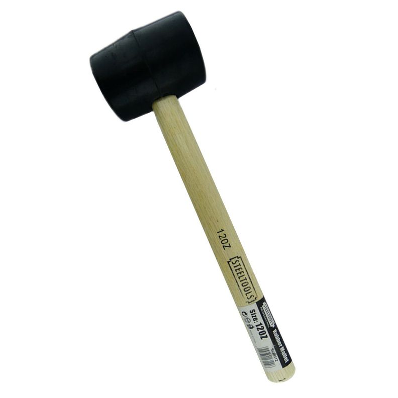 Combo Martillo Mazo Maceta De Goma 12oz Slrh12-0