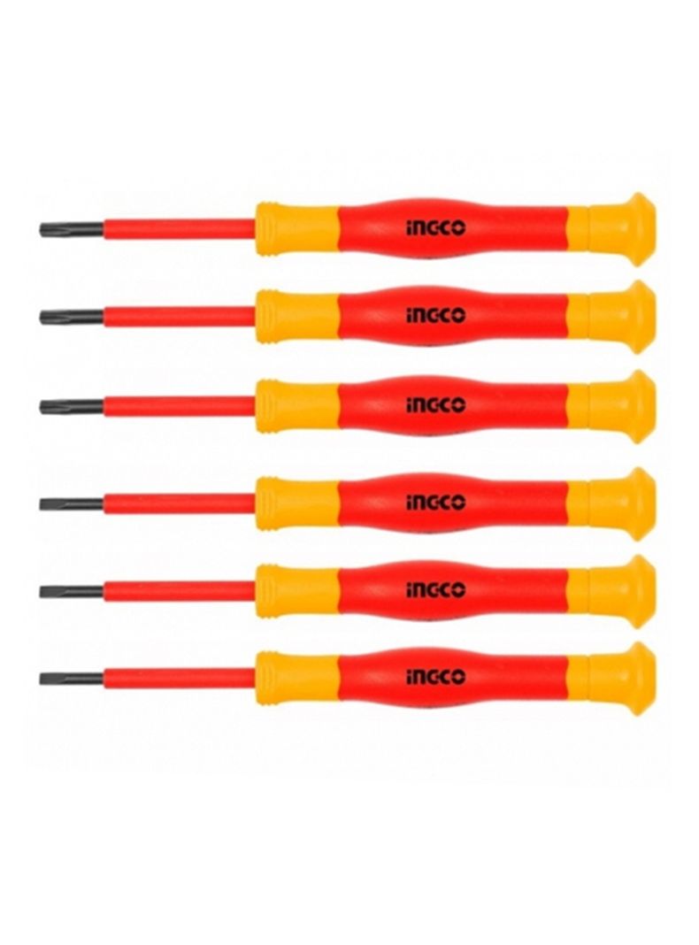Kit Juego Destornilladores De Precision Aislados 6 Pcs Ingco  -1