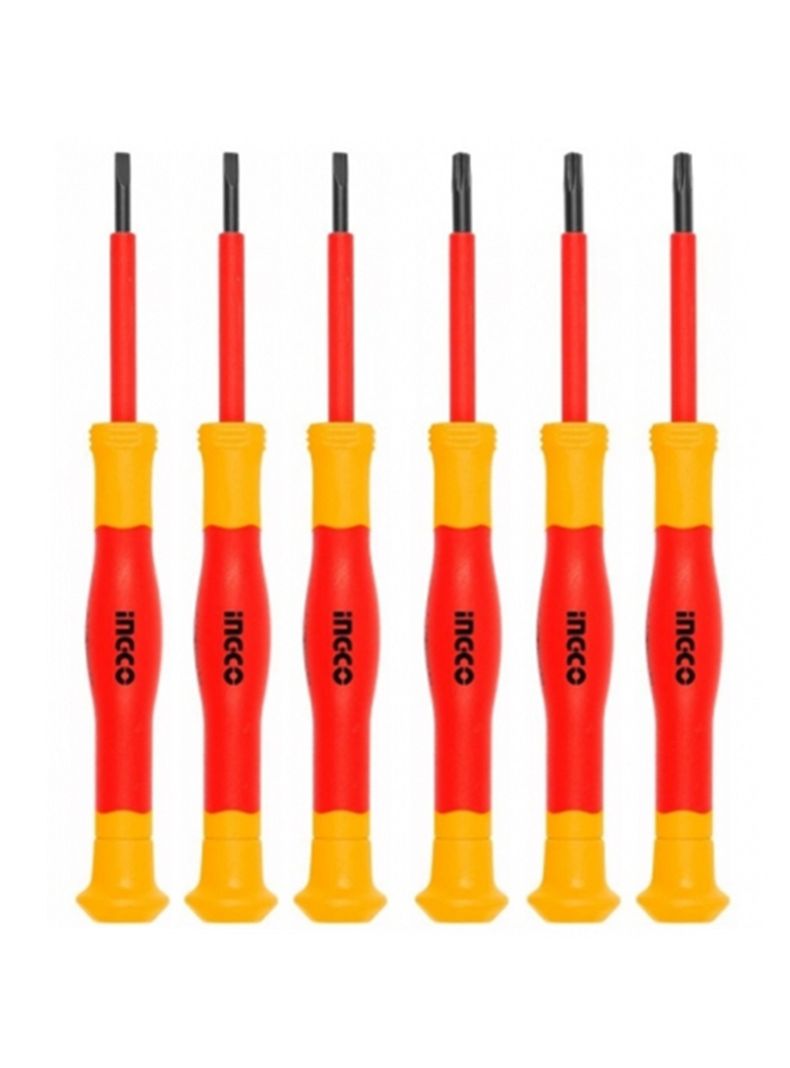Kit Juego Destornilladores De Precision Aislados 6 Pcs Ingco  -2