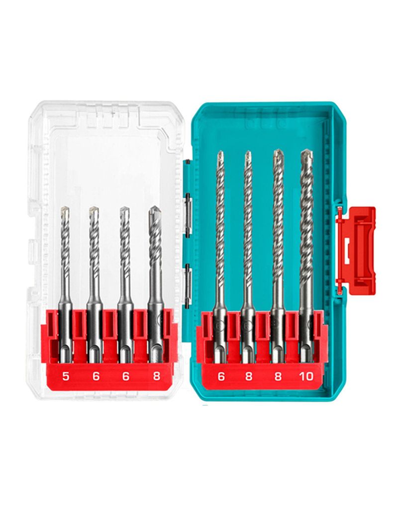 Kit Juego De Brocas Sds-plus 8 Piezas Total Tacsdl11806