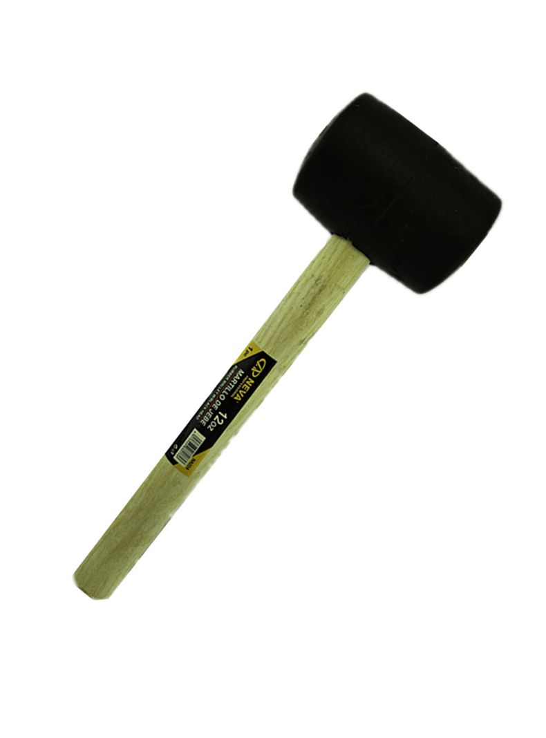 Combo Martillo Mazo Maceta De Goma 12oz Neva Na224-1