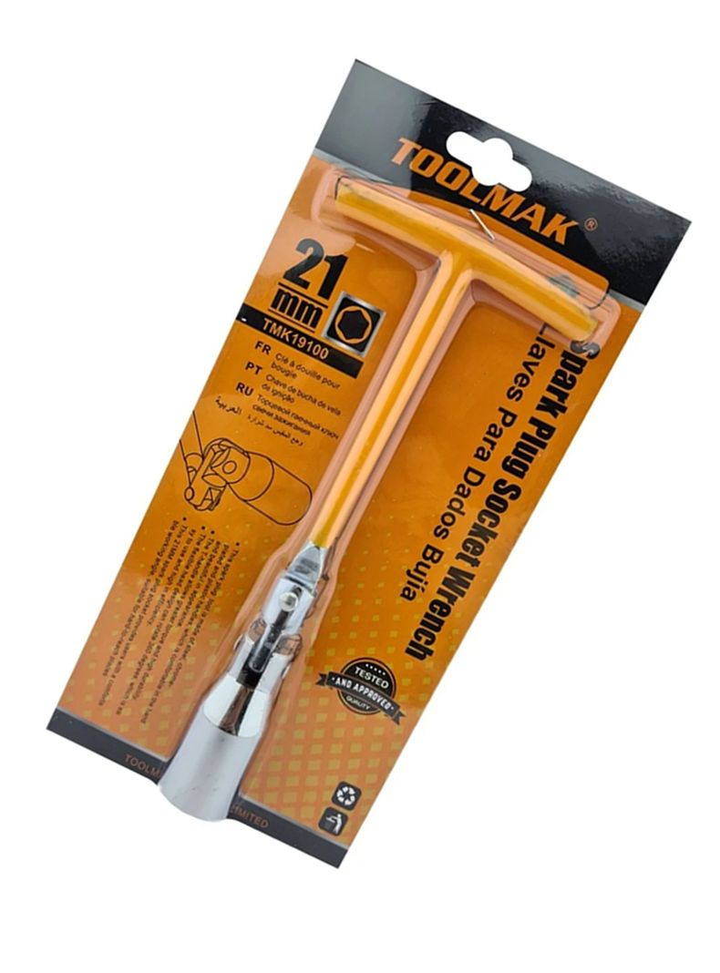 Llave Dado Saca Bujia Auto 21mm Toolmak Tmk19100-2