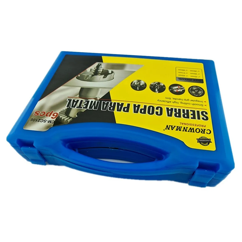 Set Juego De Brocas Para Metal 6 Piezas Crownman-2